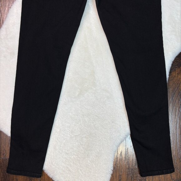 Old Navy Pull-On Jeggings 14 Long Rockstar Skinny Black Stretch Elastic Waist - Picture 6 of 11